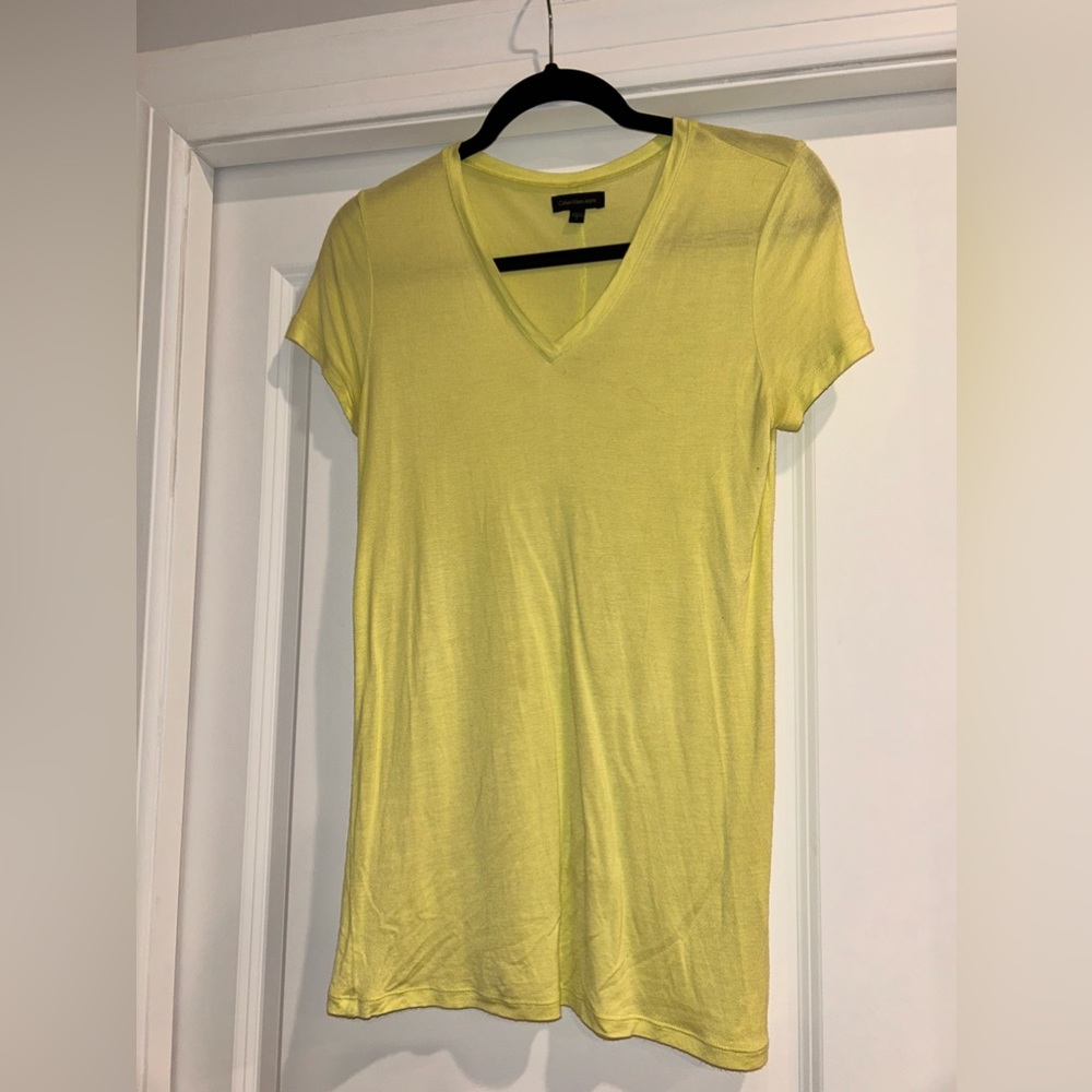 Yellow Calvin Klein T-shirt